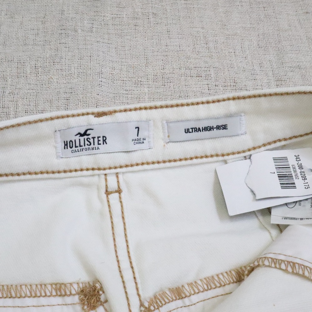Hollister Ultra High Rise Contrast Stitch Denim Skirt NWT - Picture 7 of 10